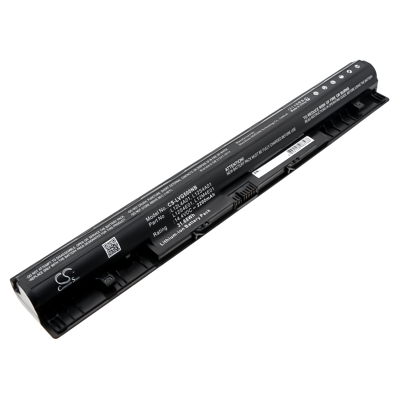 14.4V 2200mAh/31.68Wh Li-ion Notebook/Laptop Battery for enovo