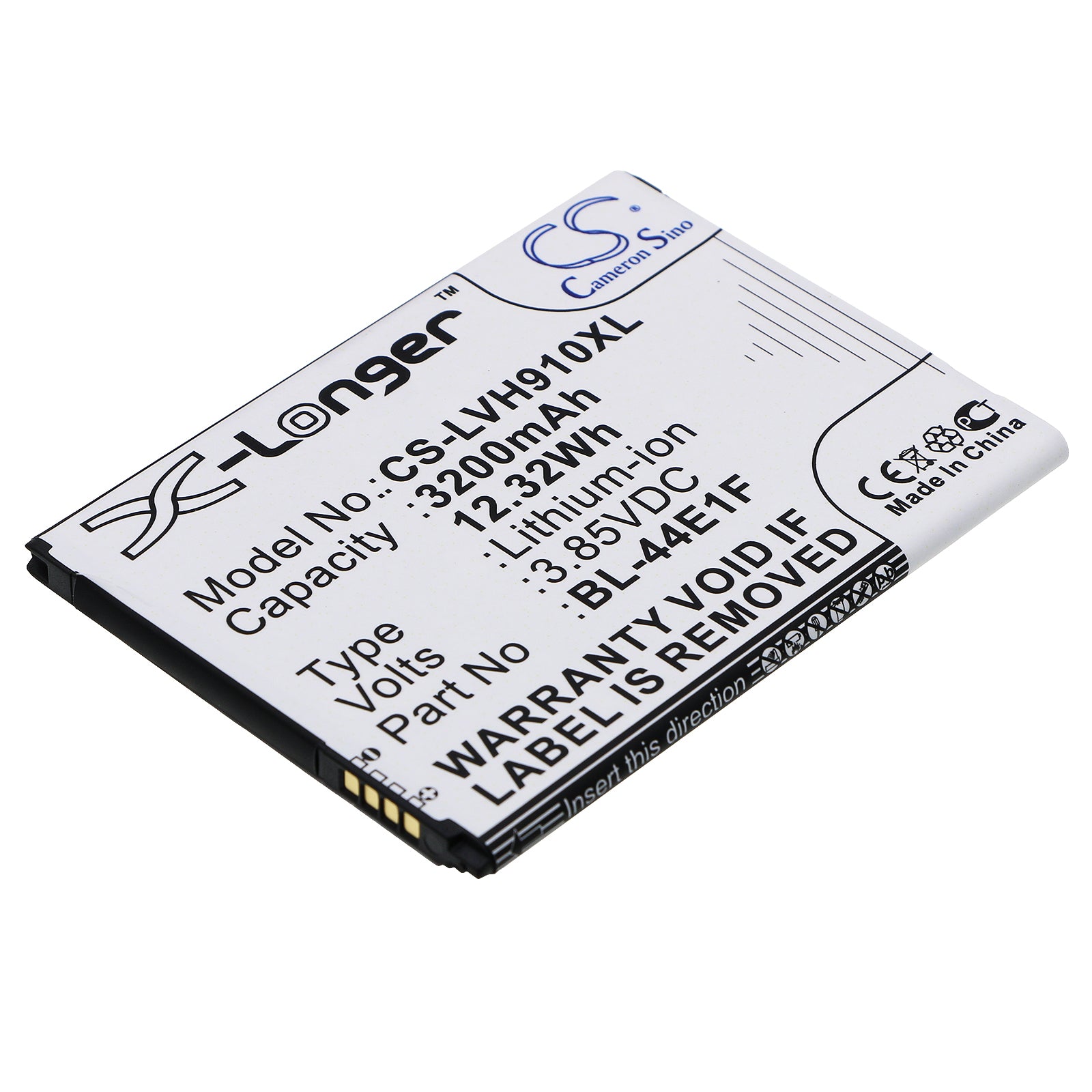 3.85V 3200mAh/12.32Wh Li-ion Mobile/SmartPhone Battery for LG