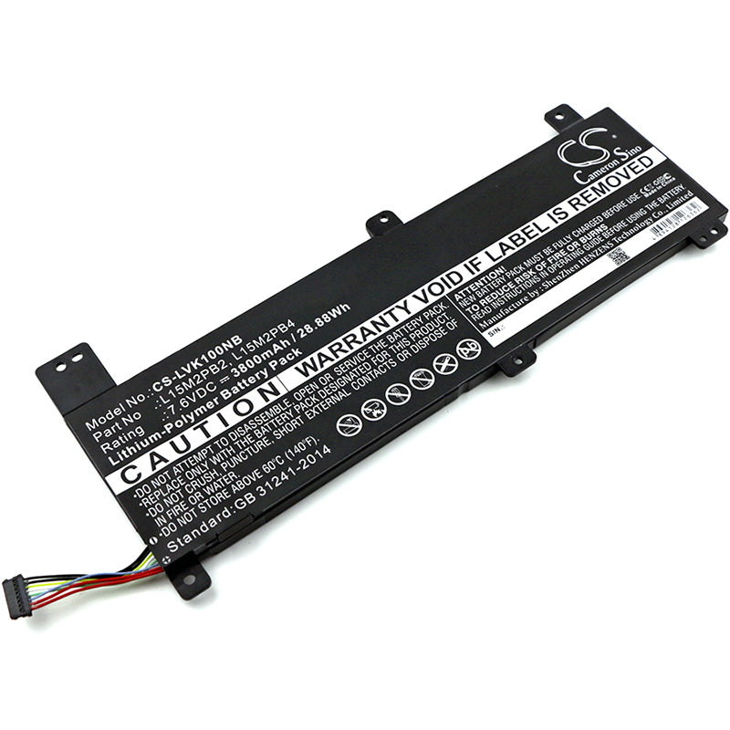 7.6V 3800mAh/28.88Wh Li-Polymer Notebook/Laptop Battery for Lenovo