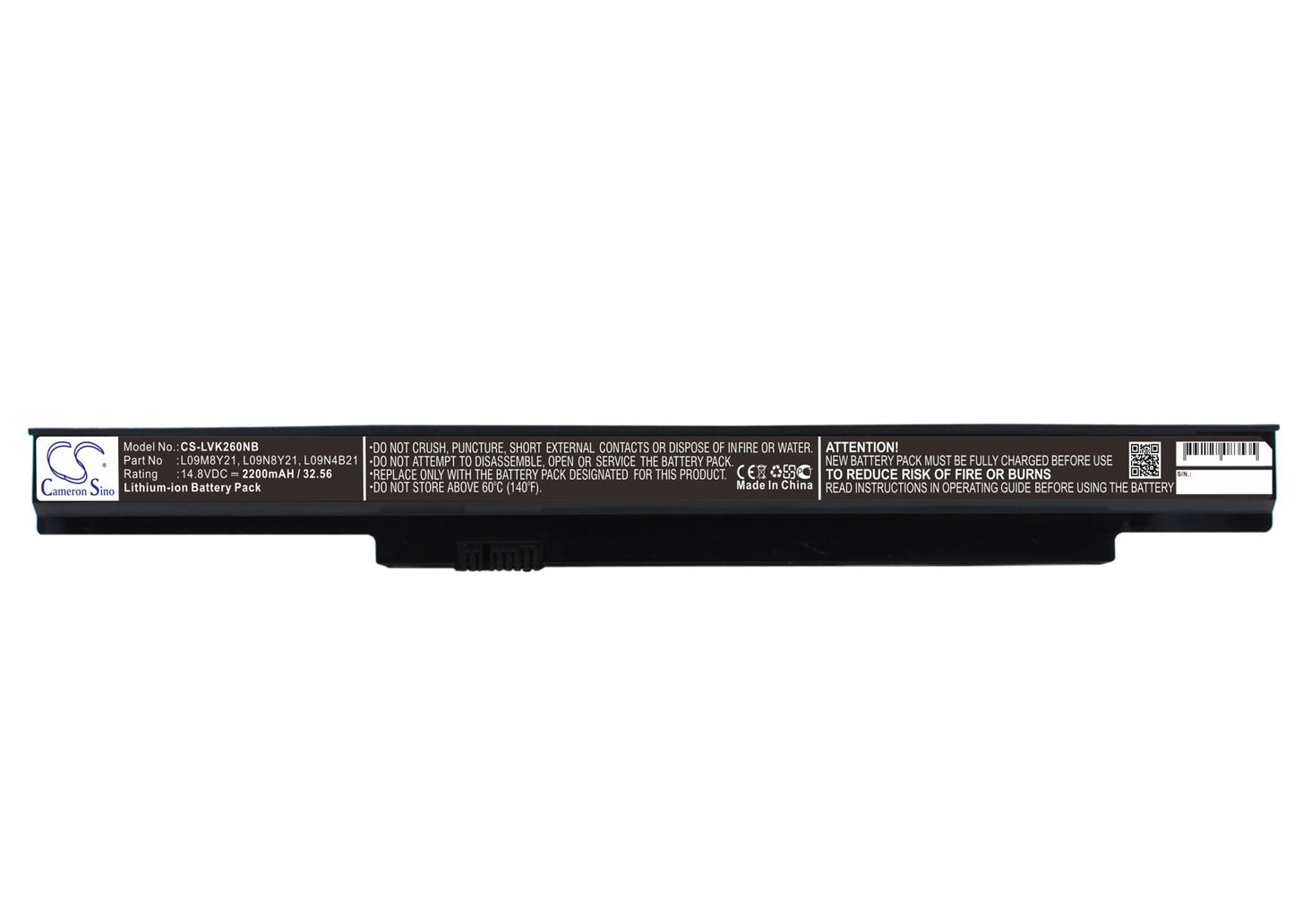 14.8V 2200mAh/32.56Wh Li-ion Notebook/Laptop Battery for Lenovo