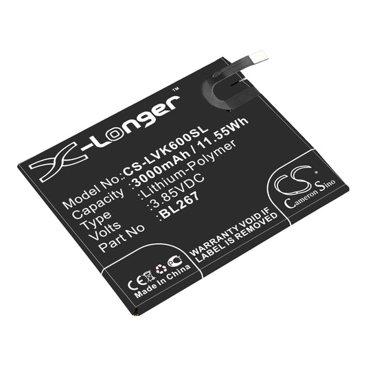 3.85V 3000mAh/11.55Wh Li-Polymer Mobile/SmartPhone Battery for Lenovo