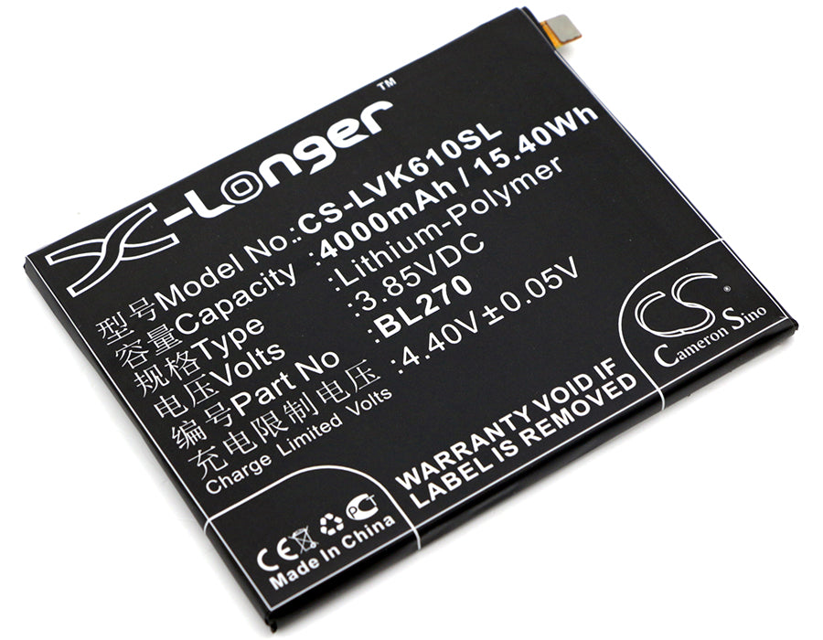 3.85V 4000mAh/15.40Wh Li-Polymer Mobile/SmartPhone Battery for Lenovo