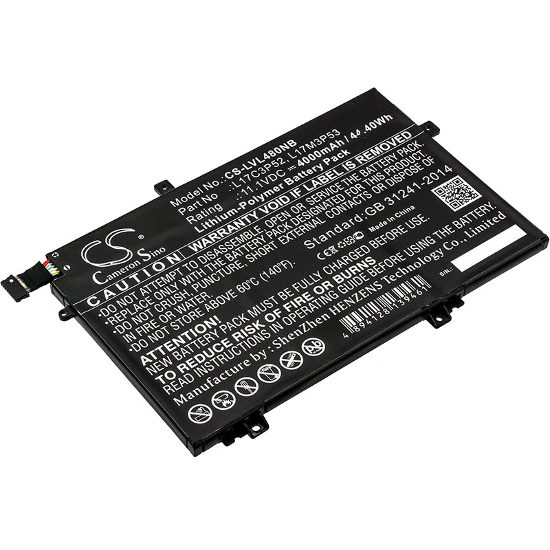 11.1V 4000mAh/44.40Wh Li-Polymer Notebook/Laptop Battery for Lenovo