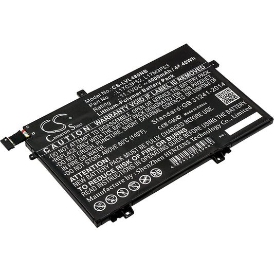 11.1V 4000mAh/44.40Wh Li-Polymer Notebook/Laptop Battery for Lenovo