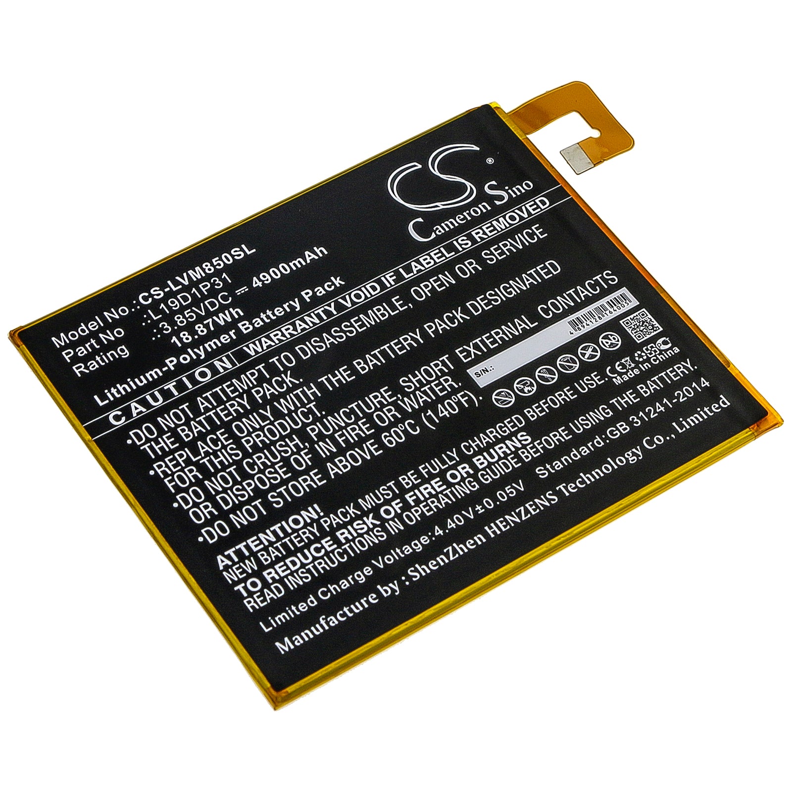 CS-LVM850SL Replacement Battery – Compatible with X-431 Turbo Diagnostic