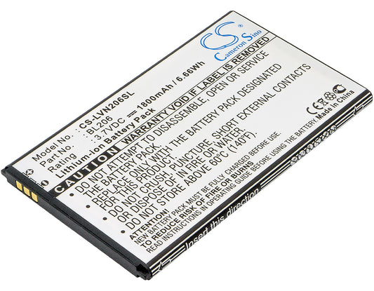 3.7V 1800mAh/6.66Wh Li-ion Mobile/SmartPhone Battery for Lenovo