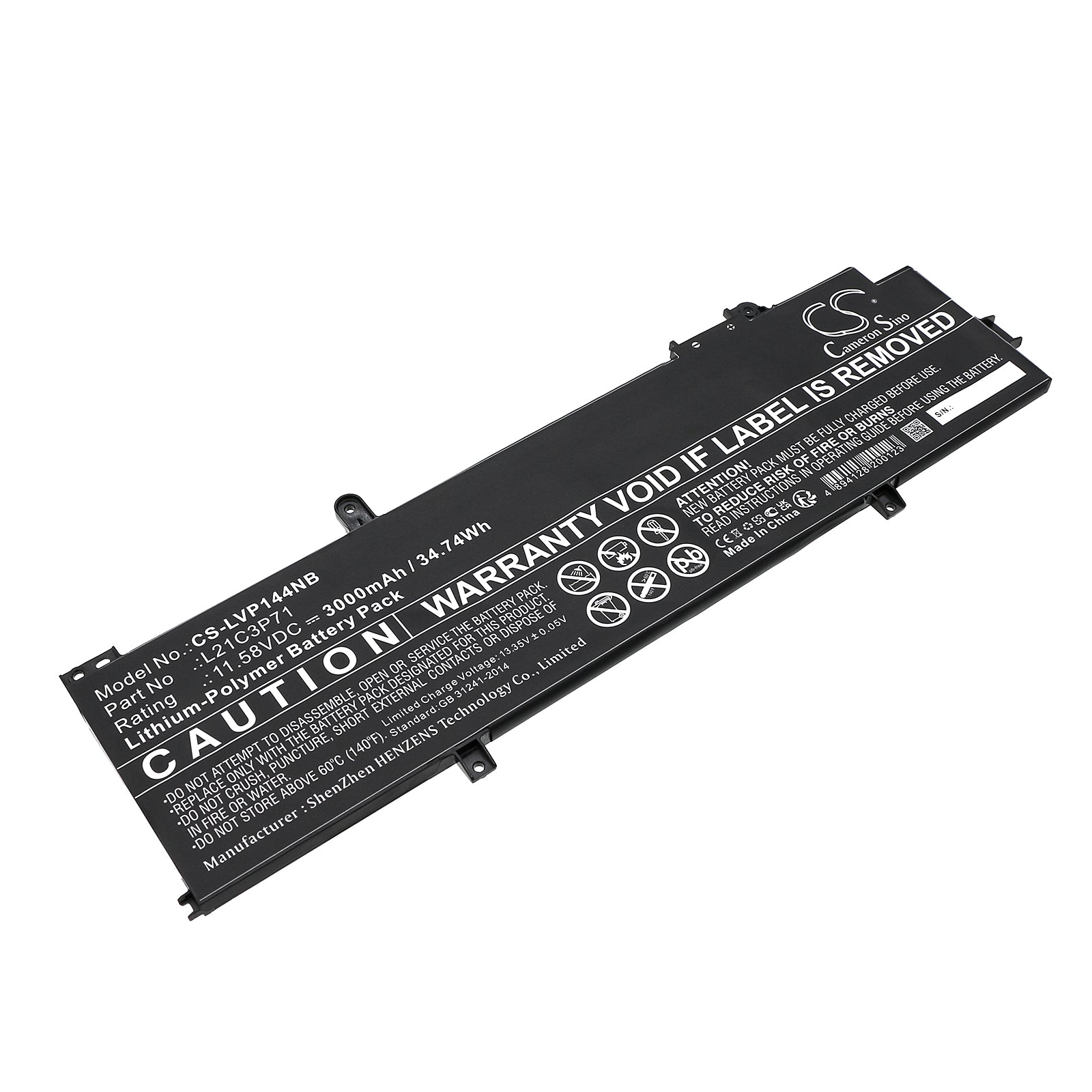 CS-LVP144NB Replacement Battery – Compatible with ThinkPad P14S Gen3, ThinkPad T14 Gen3