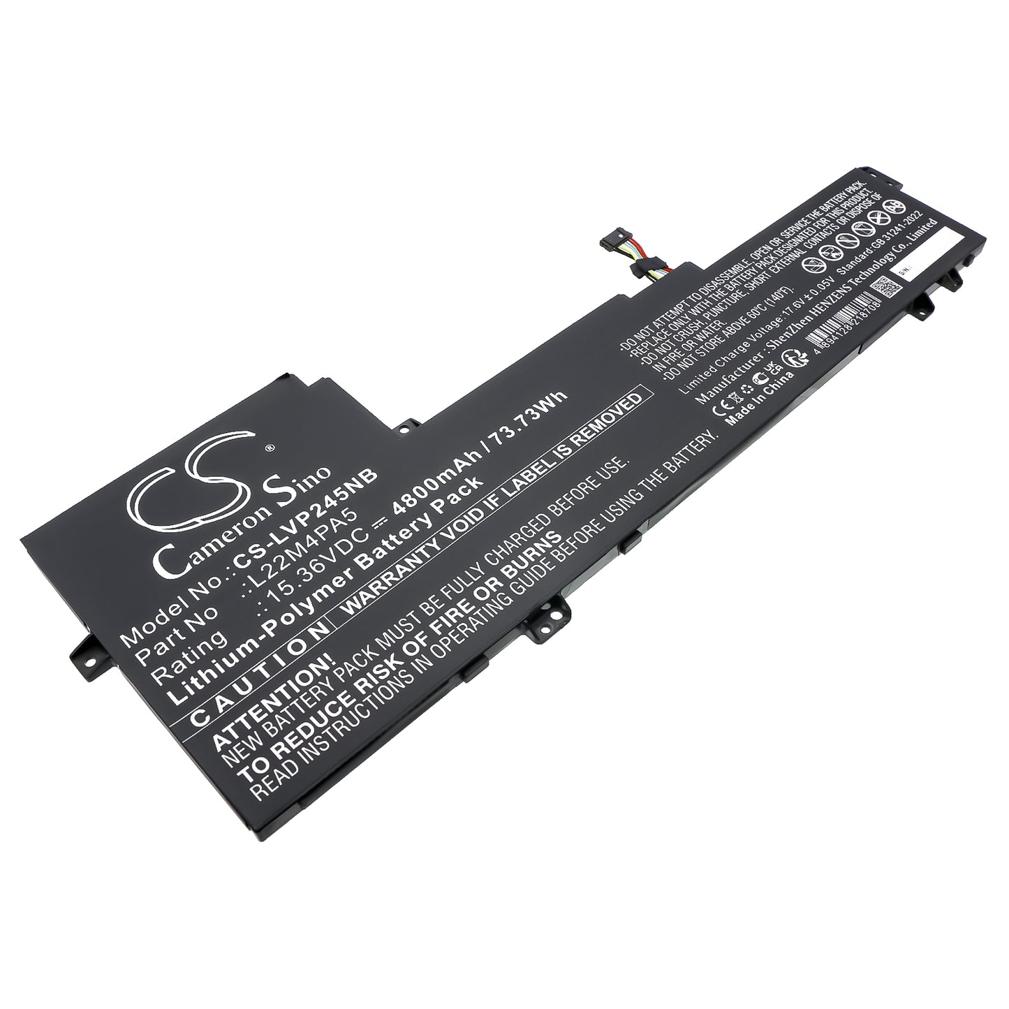 CS-LVP245NB Replacement Battery – Compatible with IdeaPad Slim 5 16ABR8, IdeaPad Slim 5 16ABR8 82XG0001, IdeaPad Slim 5 16ABR8 82XG0002, IdeaPad Slim 5 16ABR8 82XG0003, IdeaPad Slim 5 16ABR8 82XG0004, IdeaPad Slim 5 16ABR8 82XG0005, IdeaPad Slim 5 16ABR8 82XG0006, IdeaPad Slim 5 16ABR8 82XG0007, IdeaPad Slim 5 16ABR8 82XG0008, IdeaPad Slim 5 16ABR8 82XG0009, IdeaPad Slim 5 16ABR8 82XG000A, IdeaPad Slim 5 16ABR8 82XG000B, IdeaPad Slim 5 16ABR8 82XG000C, IdeaPad Slim 5 16ABR8 82XG000D, IdeaPad
