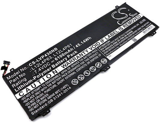 7.4V 6100mAh/45.14Wh Li-Polymer Notebook/Laptop Battery for Lenovo