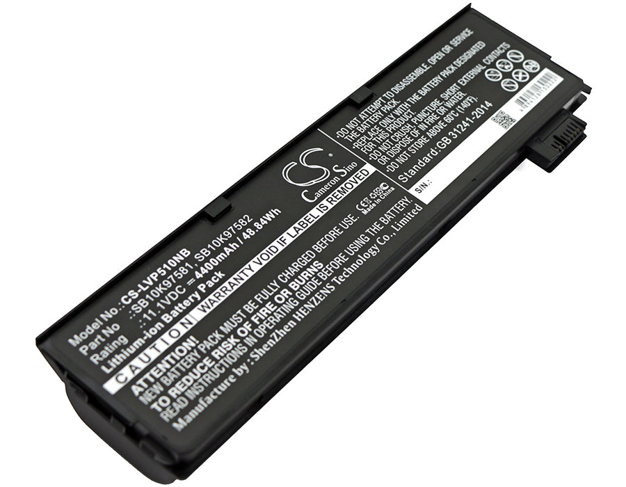 11.1V 4400mAh/48.84Wh Li-ion Notebook/Laptop Battery for Lenovo