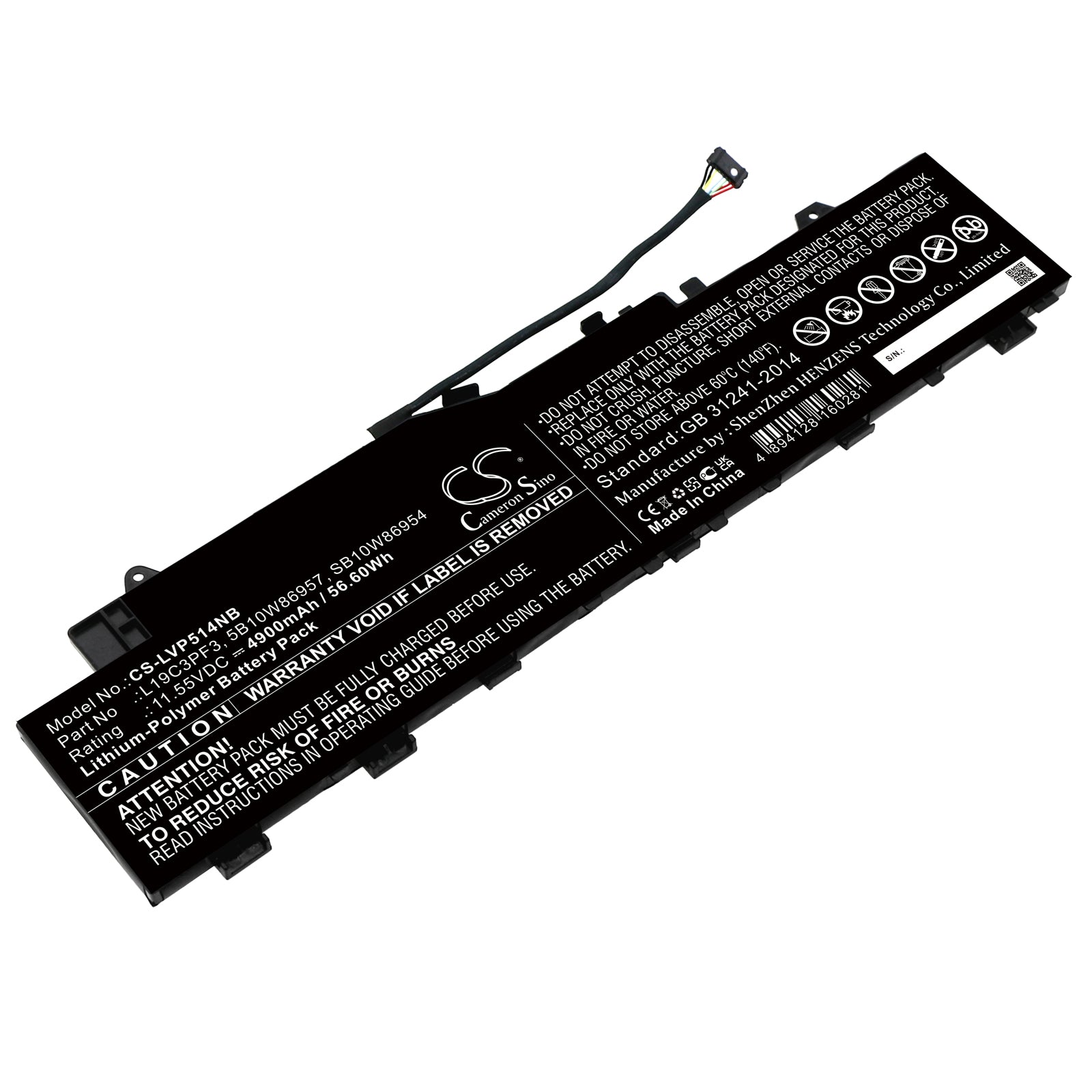CS-LVP514NB Replacement Battery – Compatible with IdeaPad 5 14, IdeaPad 5 14ALC05 82LM001CTW, IdeaPad 5 14ALC05 82LM001UTA, IdeaPad 5 14ALC05 82LM002BID, IdeaPad 5 14ALC05 82LM002NMJ, IdeaPad 5 14ALC05 82LM0035RU, IdeaPad 5 14ALC05 82LM003MBM, IdeaPad 5 14ALC05 82LM0048YA, IdeaPad 5 14ALC05 82LM006VTA, IdeaPad 5 14ALC05 82LM007GJP, IdeaPad 5 14ALC05 82LM0081LM, IdeaPad 5 14ALC05 82LM008KSP, IdeaPad 5 14ALC05 82LM0092UK, IdeaPad 5 14ALC05 82LM009JLM, IdeaPad 5 14ALC05 82LM00C4MB, IdeaPad 5
