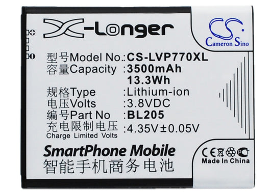 3.8V 3500mAh/13.3Wh Li-ion Mobile/SmartPhone Battery for Lenovo