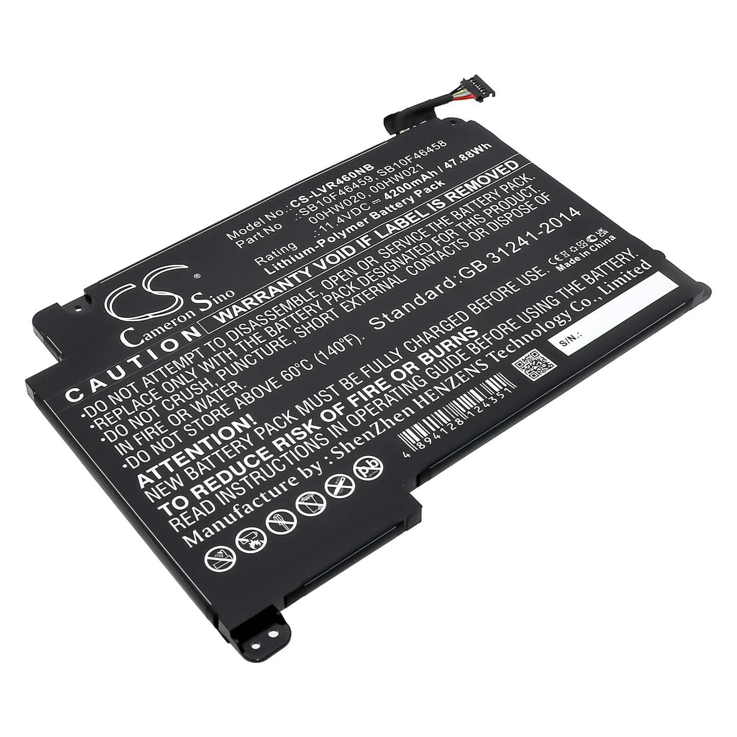 CS-LVR460NB Replacement Battery – Compatible with ThinkPad P40 Yoga, ThinkPad P40 Yoga(20GQ), ThinkPad P40 Yoga(20GQ0004GE), ThinkPad P40 Yoga(20GQ000KGE), ThinkPad P40 Yoga(20GR), ThinkPad P40 Yoga(20GR000BPB), ThinkPad Yoga 460, ThinkPad Yoga 460 20EL, ThinkPad Yoga 460 20ELS039GE, ThinkPad Yoga 460 20ELS03A00, ThinkPad Yoga 460 20ELS03U00, ThinkPad Yoga 460 20EM, ThinkPad Yoga 460 20EM000QGE, ThinkPad Yoga 460 20EM000VGE, ThinkPad Yoga 460 20FY, ThinkPad Yoga 460 20FY0002US, ThinkPad Yoga