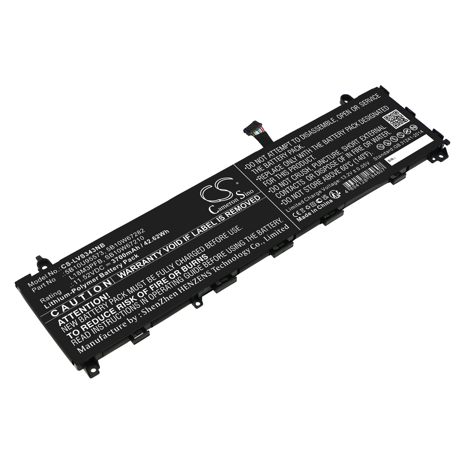 CS-LVS343NB Replacement Battery – Compatible with IdeaPad S340-13IML, IdeaPad S340-13IML(81UM000PJP), IdeaPad S340-13IML(81UM000YKR), IdeaPad S340-13IML(81UM001GTA)