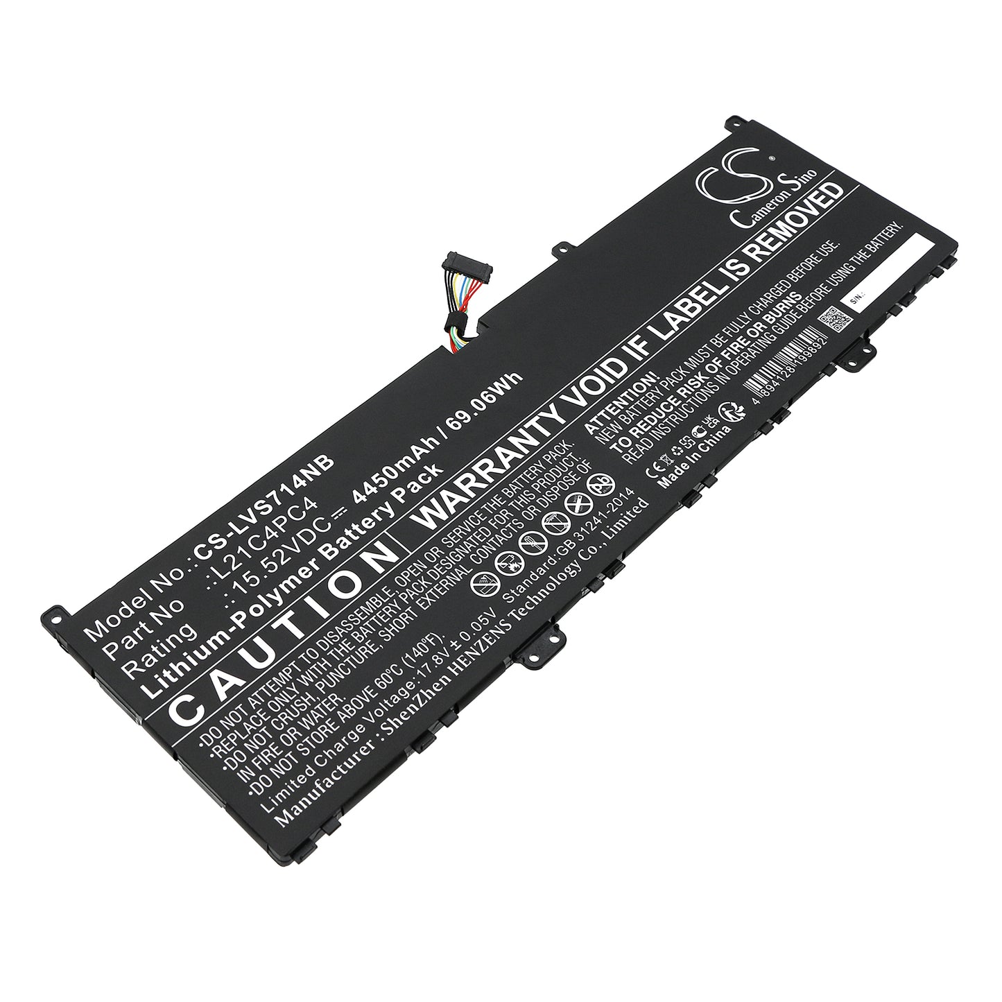 CS-LVS714NB Replacement Battery – Compatible with Yoga Slim 7 Pro 14IAP7 82SV00A, Yoga Slim 7 Pro 14IAP7 82SV00A, Yoga Slim 7 Pro 14IAP7 82SV00A, Yoga Slim 7 Pro 14IAP7 82SV00A, Yoga Slim 7 Pro 14IAP7 82SV00B, Yoga Slim 7 Pro 14IAP7 82SV00B, Yoga Slim 7 ProX 14ARH7 82TL00, Yoga Slim 7 ProX 14ARH7 82TL00, Yoga Slim 7 ProX 14ARH7 82TL00, Yoga Slim 7 ProX 14ARH7 82TL00, Yoga Slim 7 ProX 14ARH7 82TL00, Yoga Slim 7 ProX 14ARH7 82TL00, Yoga Slim 7 ProX 14ARH7 82TL00, Yoga Slim 7 ProX 14ARH7 82TL00,