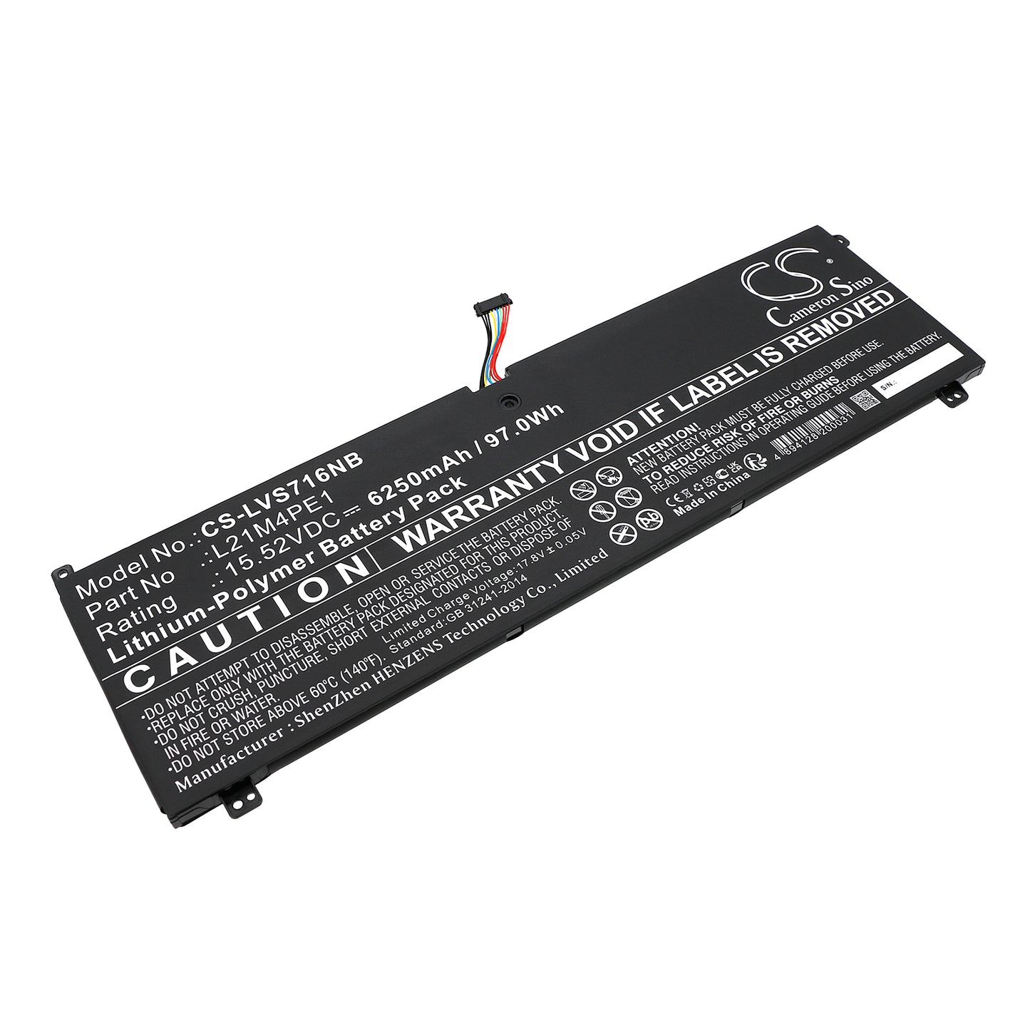 CS-LVS716NB Replacement Battery – Compatible with Legion S7 16ARHA7, Legion S7 16ARHA7 82UG0000US, Legion S7 16ARHA7 82UG0002US, Legion S7 16ARHA7 82UG0003UK, Legion S7 16ARHA7 82UG0006MZ, Legion S7 16ARHA7 82UG0009MX, Legion S7 16ARHA7 82UG000CBR, Legion S7 16ARHA7 82UG000DSP, Legion S7 16ARHA7 82UG000GPG, Legion S7 16ARHA7 82UG0011TW, Legion S7 16ARHA7 82UG0013TW, Legion S7 16ARHA7 82UG0015HH, Legion S7 16ARHA7 82UG0017KR, Legion S7 16ARHA7 82UG001ASB, Legion S7 16ARHA7 82UG001CSB, Legion S7