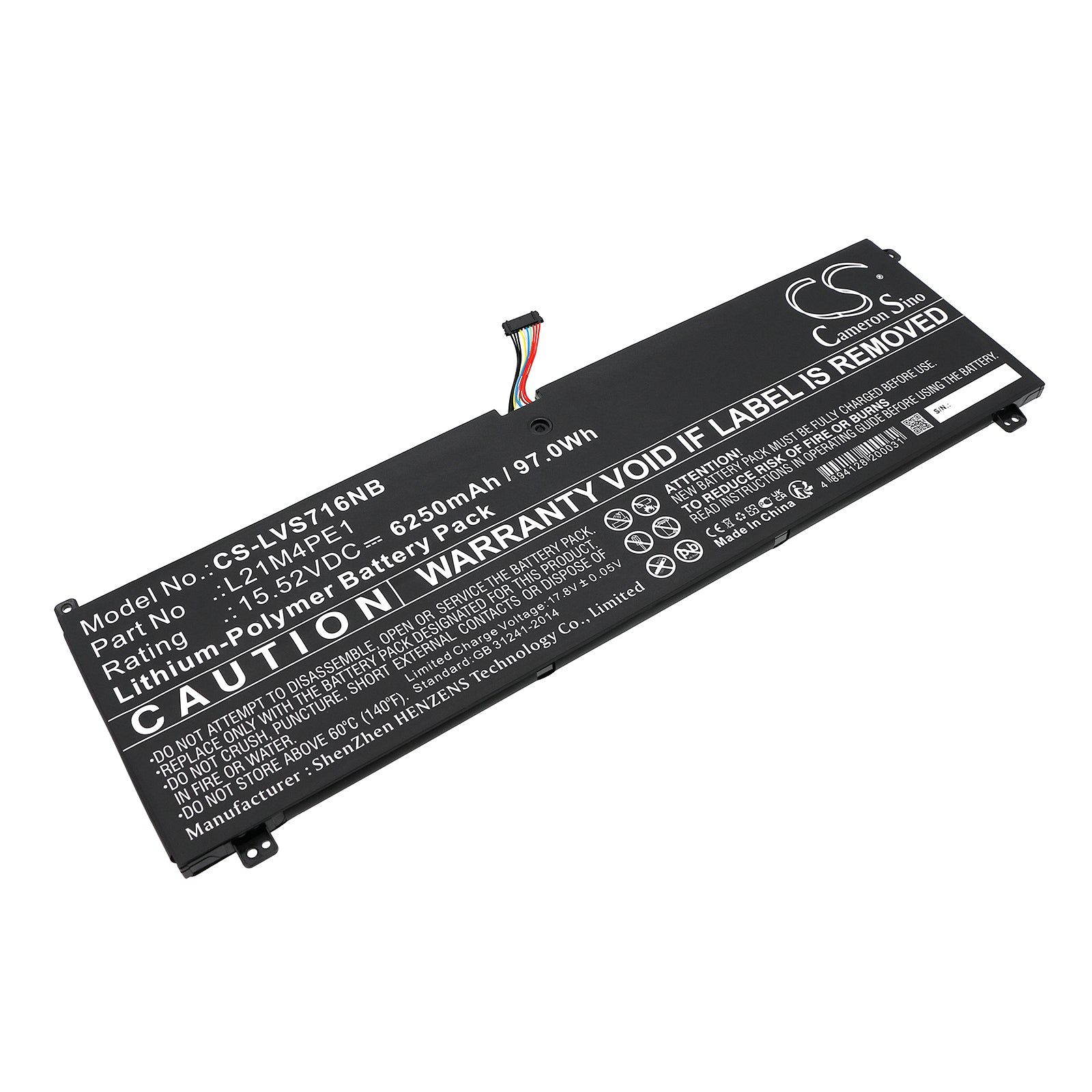 CS-LVS716NB Replacement Battery – Compatible with Legion S7 16ARHA7, Legion S7 16ARHA7 82UG0000US, Legion S7 16ARHA7 82UG0002US, Legion S7 16ARHA7 82UG0003UK, Legion S7 16ARHA7 82UG0006MZ, Legion S7 16ARHA7 82UG0009MX, Legion S7 16ARHA7 82UG000CBR, Legion S7 16ARHA7 82UG000DSP, Legion S7 16ARHA7 82UG000GPG, Legion S7 16ARHA7 82UG0011TW, Legion S7 16ARHA7 82UG0013TW, Legion S7 16ARHA7 82UG0015HH, Legion S7 16ARHA7 82UG0017KR, Legion S7 16ARHA7 82UG001ASB, Legion S7 16ARHA7 82UG001CSB, Legion S7