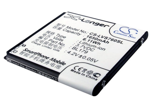 3.7V 1650mAh/6.11Wh Li-ion Mobile/SmartPhone Battery for ioneer