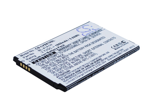 3.7V 1600mAh/5.92Wh Li-ion Mobile/SmartPhone Battery for LG