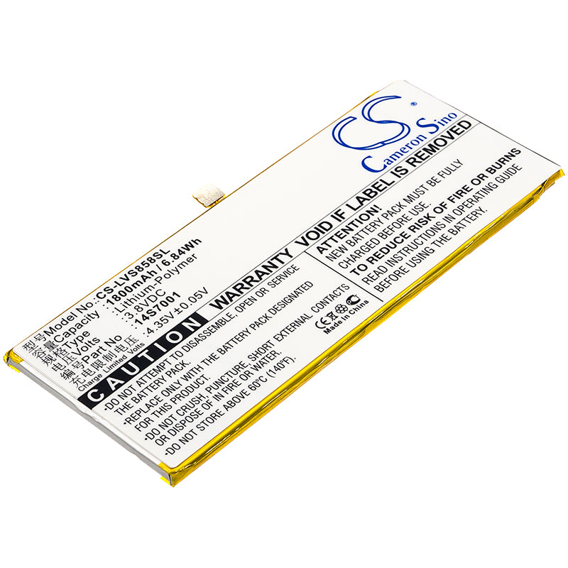 3.8VV 1800mAh/6.84Wh Li-Polymer Mobile/SmartPhone Battery for Lenovo