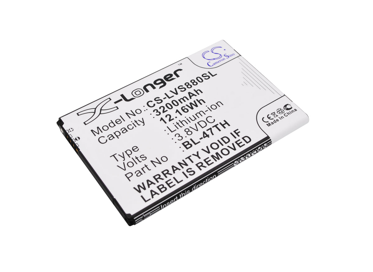 3.8V 3200mAh/12.16Wh Li-ion Mobile/SmartPhone Battery for LG