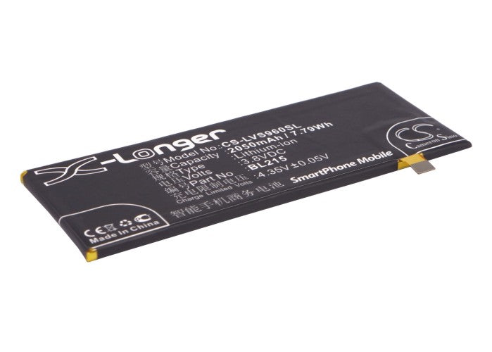 3.8V 2050mAh/7.79Wh Li-Polymer Mobile/SmartPhone Battery for Lenovo