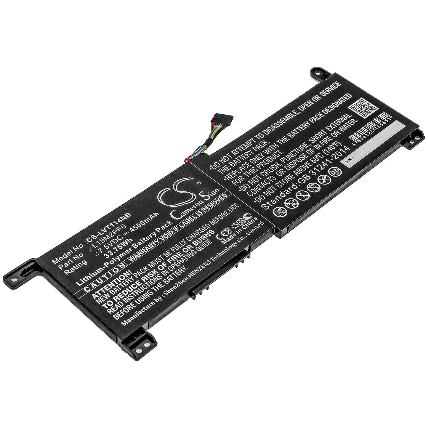 CS-LVT114NB Replacement Battery – Compatible with IdeaPad 1-11ADA05 82GV002BNZ, IdeaPad 1-11ADA05(82GV), IdeaPad 1-14ADA05 82GW002QAU, IdeaPad 1-14ADA05 82GW004KAU, IdeaPad 1-14ADA05(82GW), IdeaPad 1-14IGL05(81VU), Ideapad Slim 1-11AST-05, Ideapad Slim 1-14AST-05