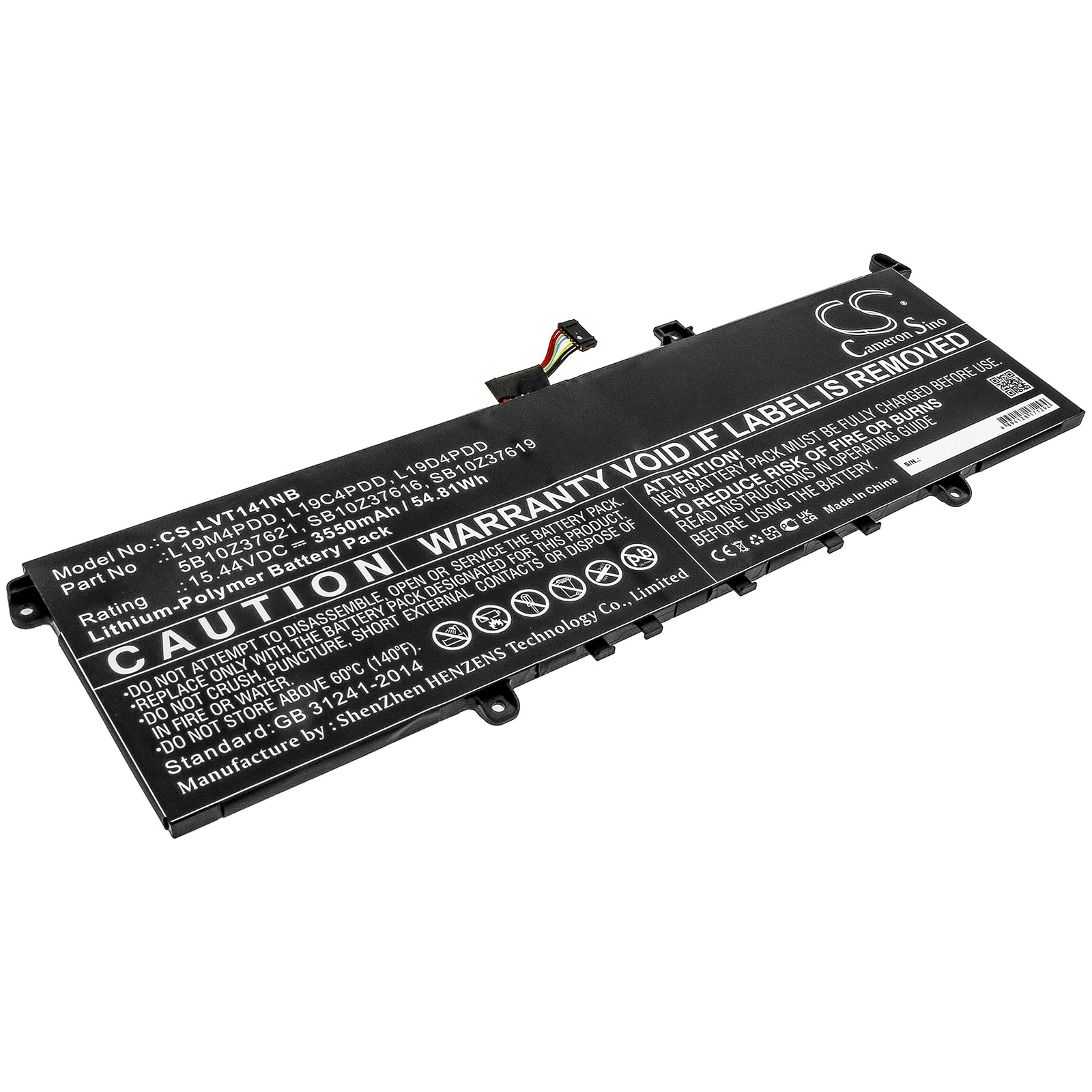 CS-LVT141NB Replacement Battery – Compatible with ThinkBook 13s G2 ARE(20WC), ThinkBook 13s G2 ITL-20V9000JA, ThinkBook 13s G2 ITL-20V9000LA, ThinkBook 13s G2 ITL-20V9000MA, ThinkBook 13s G2 ITL-20V9000QA, ThinkBook 13s G2 ITL-20V9000RA, ThinkBook 13s G2-20V9000JAU, ThinkBook 13s G2-20V9000LAU, ThinkBook 13s G2-20V9000MAU, ThinkBook 13s G2-20V9000QAU, ThinkBook 13s G2-20V9000RAU, ThinkBook 13s G3 ACN(20YA), ThinkBook 13s Gen 2, ThinkBook 13s-ITL, ThinkBook 13s-ITL(20V9), ThinkBook