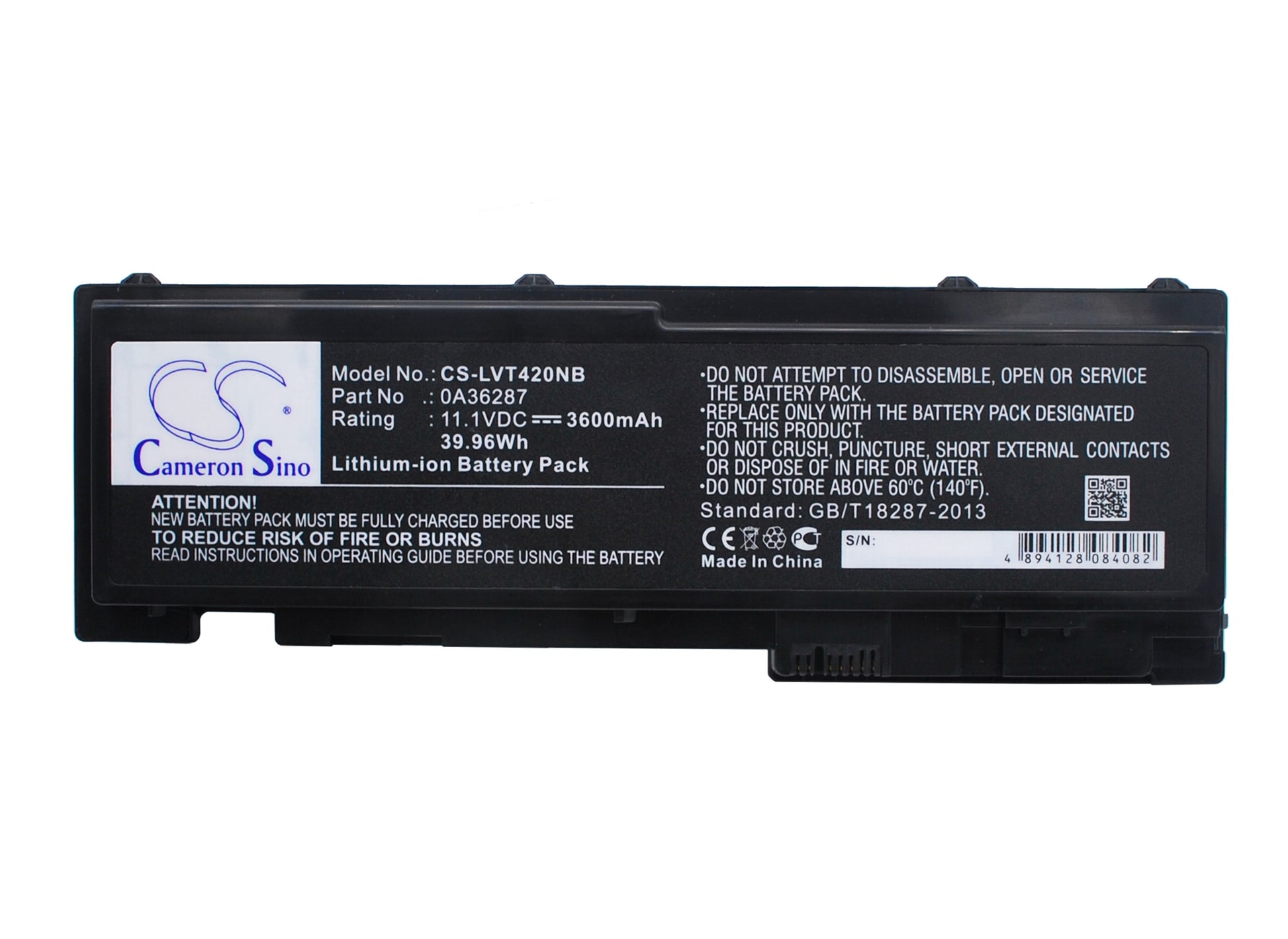 11.1V 3600mAh/39.96Wh Li-ion Notebook/Laptop Battery for Lenovo