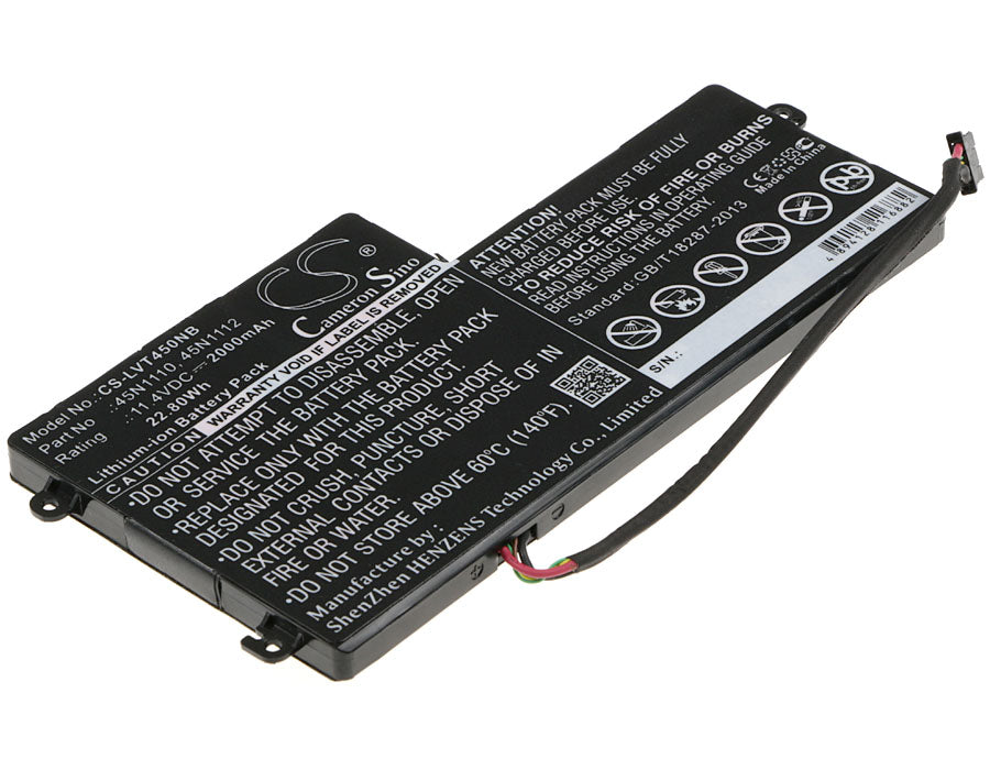 11.4VV 2000mAh/22.80Wh Li-ion Notebook/Laptop Battery for Lenovo