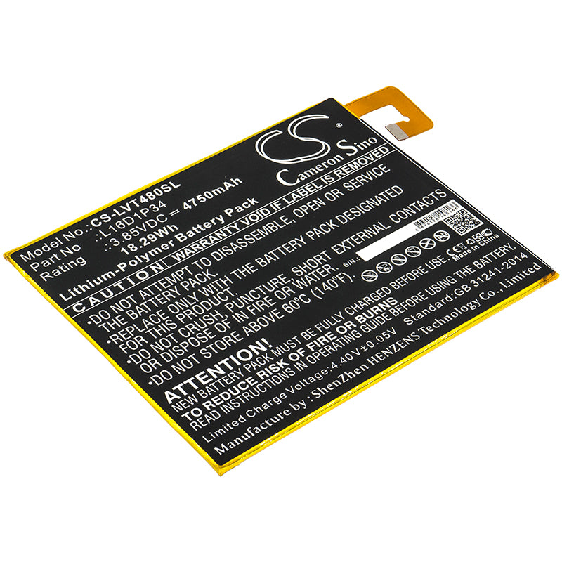 CS-LVT480SL Replacement Battery – Compatible with Tab4 8, Tab4 8 Plus, TB-8504N, TB-8504X, TB-8704X