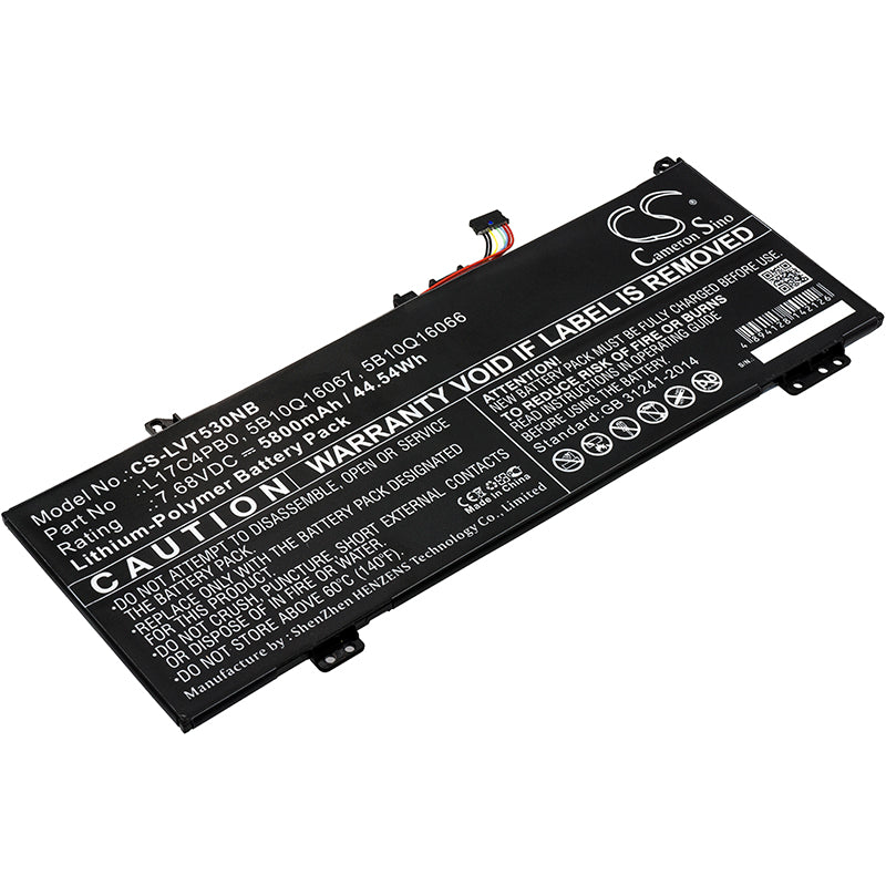 7.68V 5800mAh/44.54Wh Li-Polymer Notebook/Laptop Battery for Lenovo