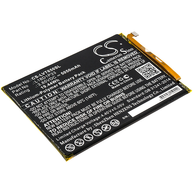 CS-LVT650SL Replacement Battery – Compatible with PB-6505M, Tab V7