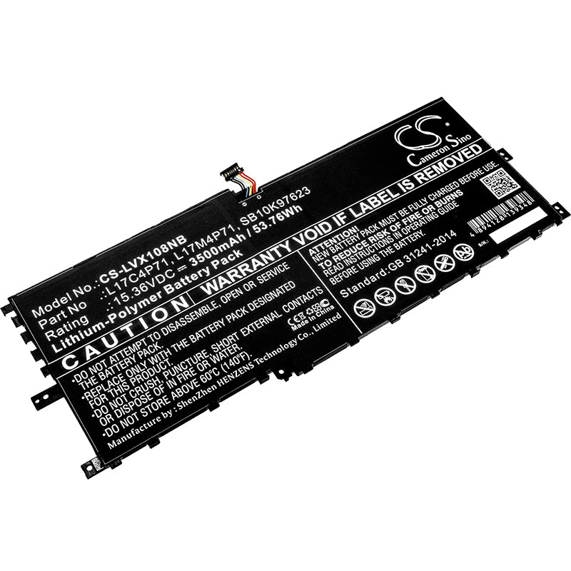 15.36V 3500mAh/53.76Wh Li-Polymer Notebook/Laptop Battery for Lenovo