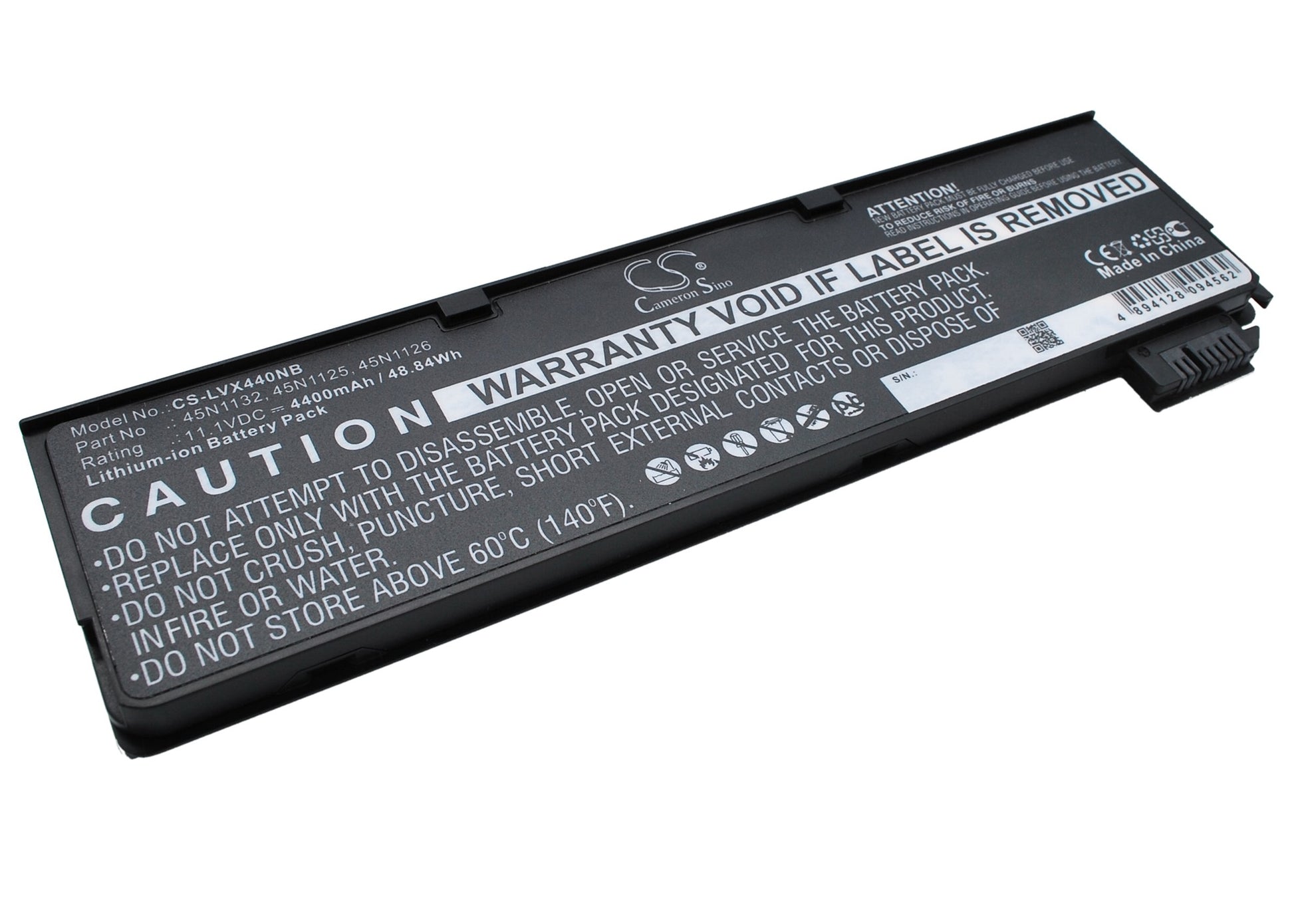 11.1V 4400mAh/48.84Wh Li-ion Notebook/Laptop Battery for Lenovo
