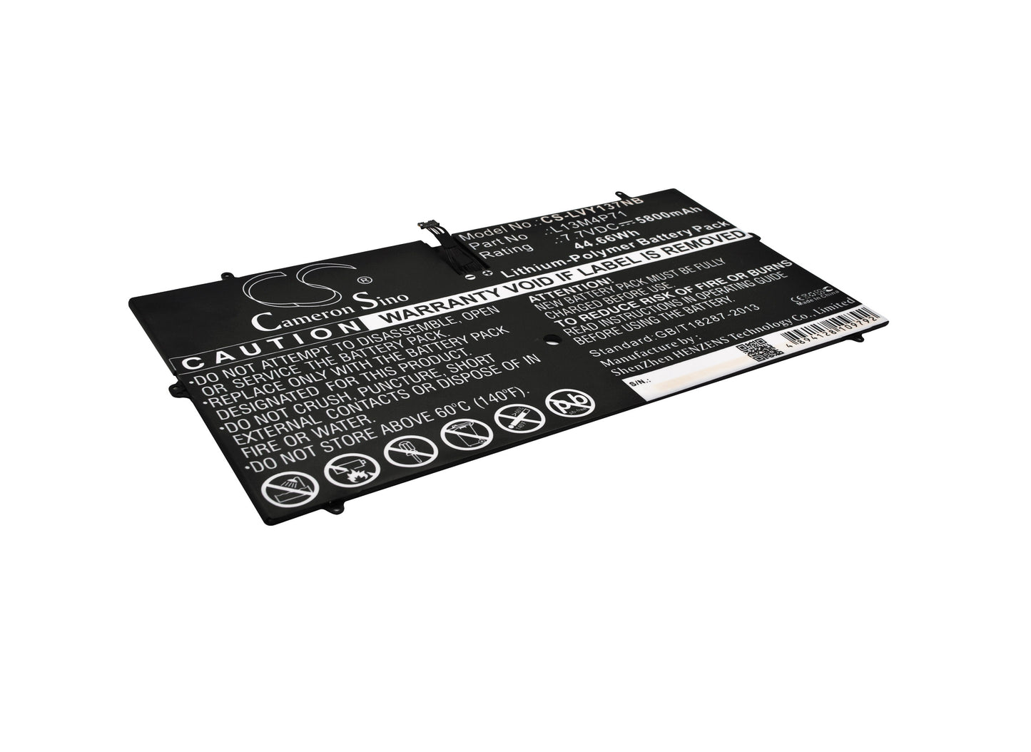 7.7V 5800mAh/44.66Wh Li-Polymer Notebook/Laptop Battery for Lenovo