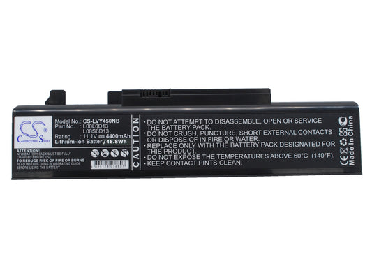 11.1V 4400mAh Li-ion Notebook/Laptop Battery for Lenovo
