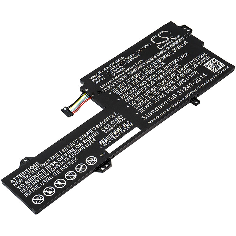 CS-LVY520NB Replacement Battery – Compatible with 7000-13, CHAO7000-13, IdeaPad 320S-13IKB, IdeaPad 320S-13IKB (81AK), IdeaPad 320S-13IKB (81AK0036GE, IdeaPad 320S-13IKB (81AK0037GE, IdeaPad 320S-13IKB (81AK0038GE, IdeaPad 320S-13IKB (81AK0039GE, IdeaPad 320S-13IKB (81AK003AGE, IdeaPad 320S-13IKB (81AK0090GE, IdeaPad 320S-13IKB(81AK), IdeaPad 320S-13IKB(81AK0036GE), IdeaPad 320S-13IKB(81AK0037GE), IdeaPad 320S-13IKB(81AK0038GE), IdeaPad 320S-13IKB(81AK0039GE), IdeaPad 320S-13IKB(81AK003AGE),