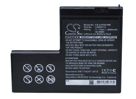 11.1V 3600mAh/39.96Wh Li-ion Notebook/Laptop Battery for Lenovo