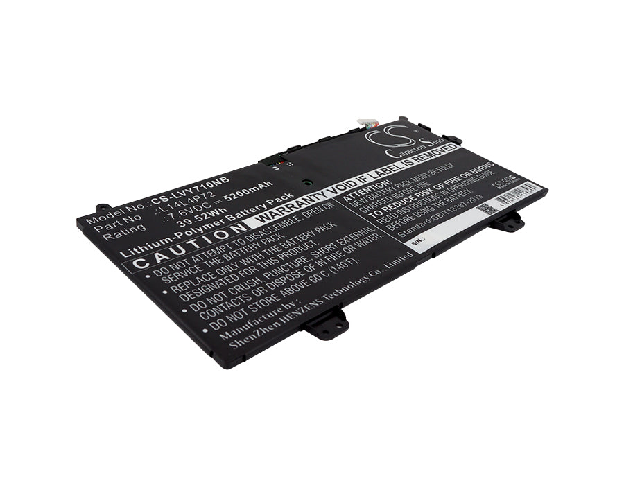 7.6V 5200mAh/39.52Wh Li-Polymer Notebook/Laptop Battery for Lenovo