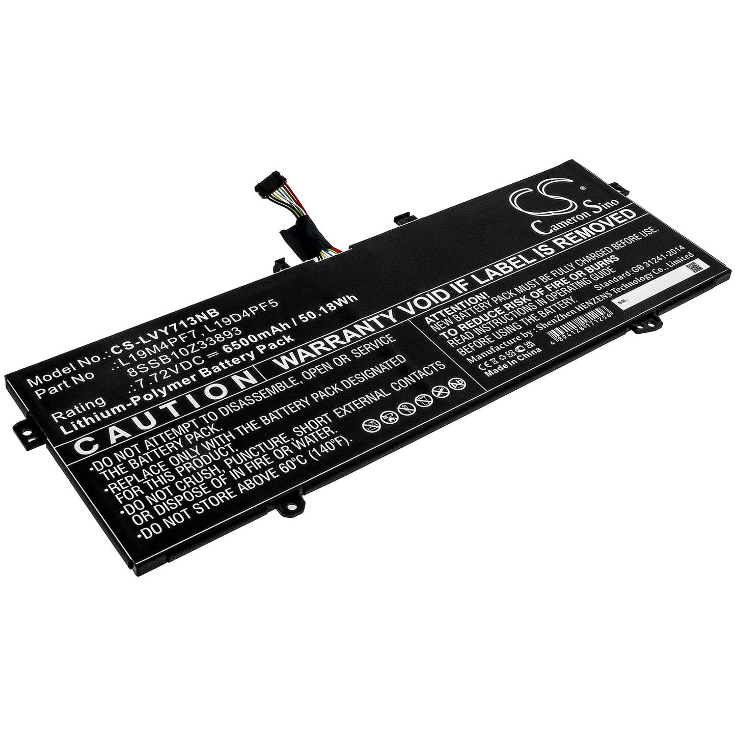 CS-LVY713NB Replacement Battery – Compatible with YOGA 13S 2021, Yoga Slim 7-13ACN05, Yoga Slim 7-13ACN05(82CY), Yoga Slim 7-13ACN05(82CY000JGE, Yoga Slim 7-13ACN05(82CY000KGE, Yoga Slim 7-13ACN05(82CY000LGE, Yoga Slim 7-13ACN05(82CY000TGE, Yoga Slim 7-13ITL05, Yoga Slim 7-13ITL05(82CU), Yoga Slim 7-13ITL05(82CU002JGE, Yoga Slim 7-Carbon 13ITL5, Yoga Slim 7-Carbon 13ITL5(82EV, Yoga Slim 7-Carbon 13ITL5(82EV, Yoga Slim 7-Carbon 13ITL5(82EV, Yoga Slim 7-Carbon 13ITL5(82EV, Yoga Slim 7i Carbon 13 ITL