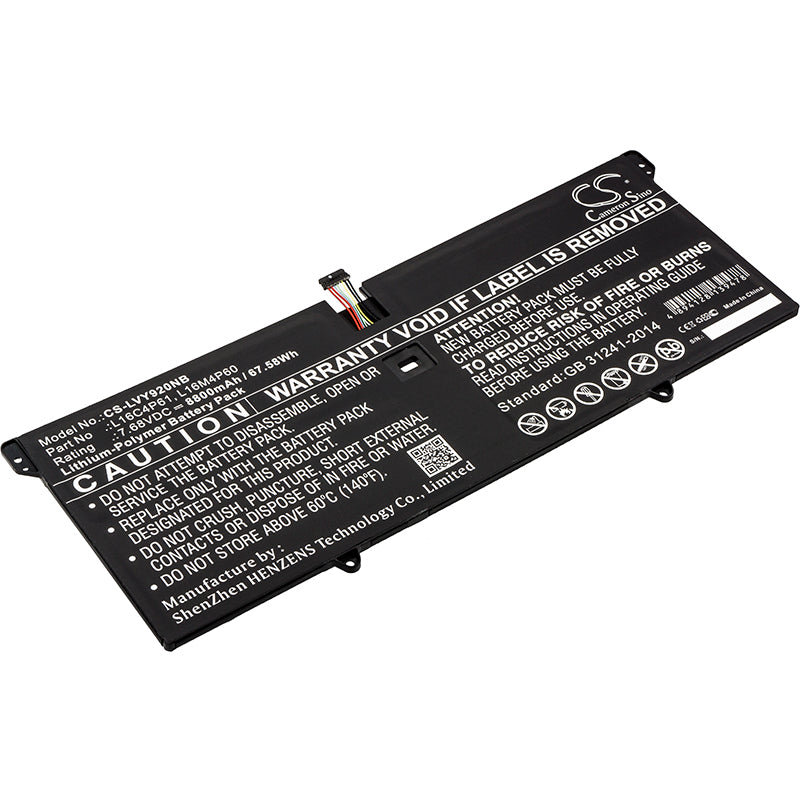 7.68V 8800mAh/67.58Wh Li-Polymer Notebook/Laptop Battery for Lenovo