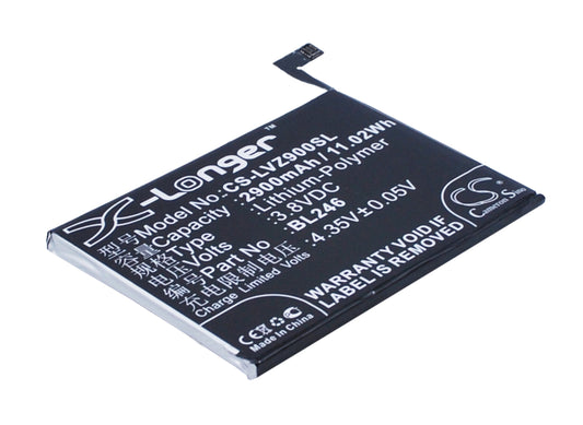 3.8V 2900mAh/11.02Wh Li-Polymer Mobile/SmartPhone Battery for Lenovo
