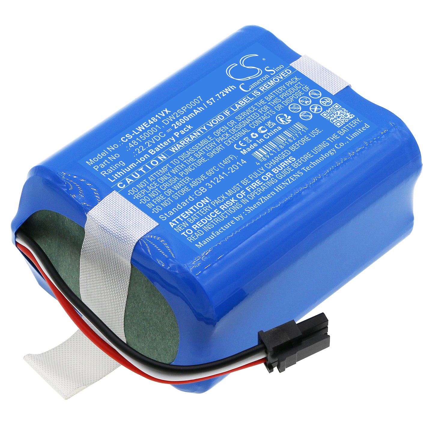 CS-LWE481VX Replacement Battery – Compatible with Robotic Lawnmower