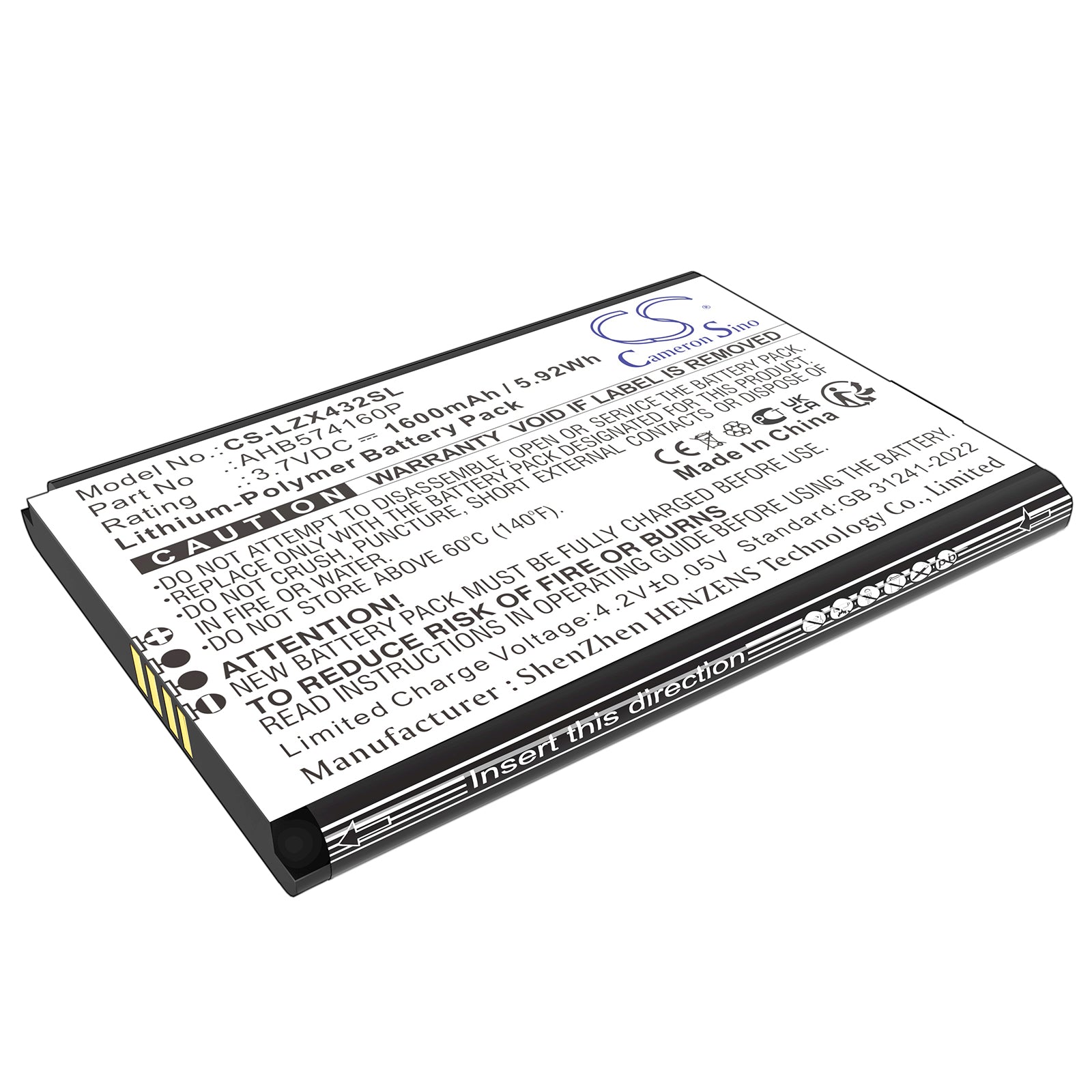 CS-LZX432SL Replacement Battery – Compatible with X431, X431 Diagun