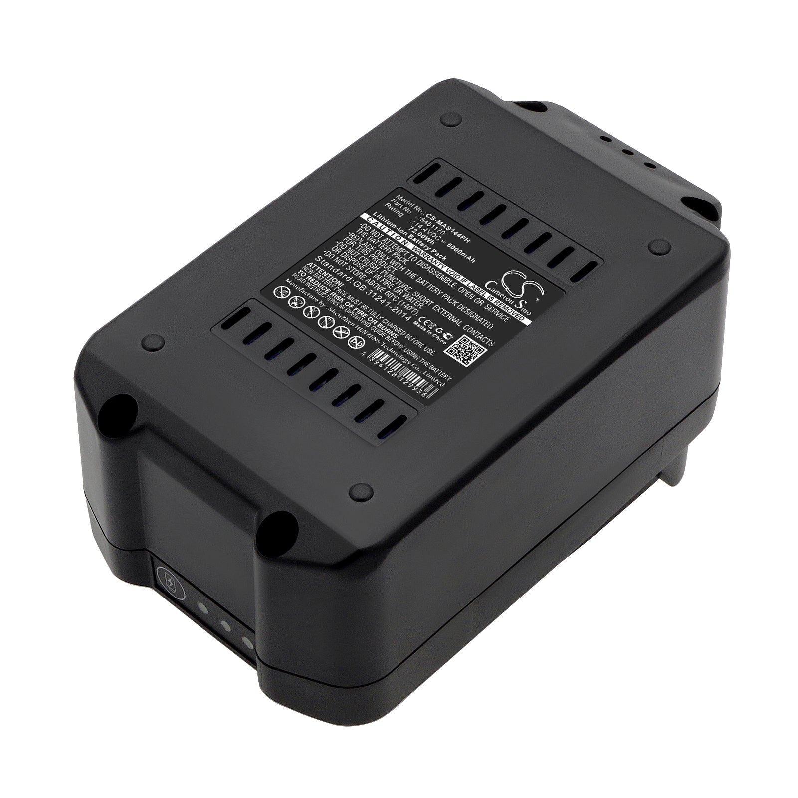 14.4V 5000mAh/72.00Wh Li-ion Power Tools Battery for Meister Craft