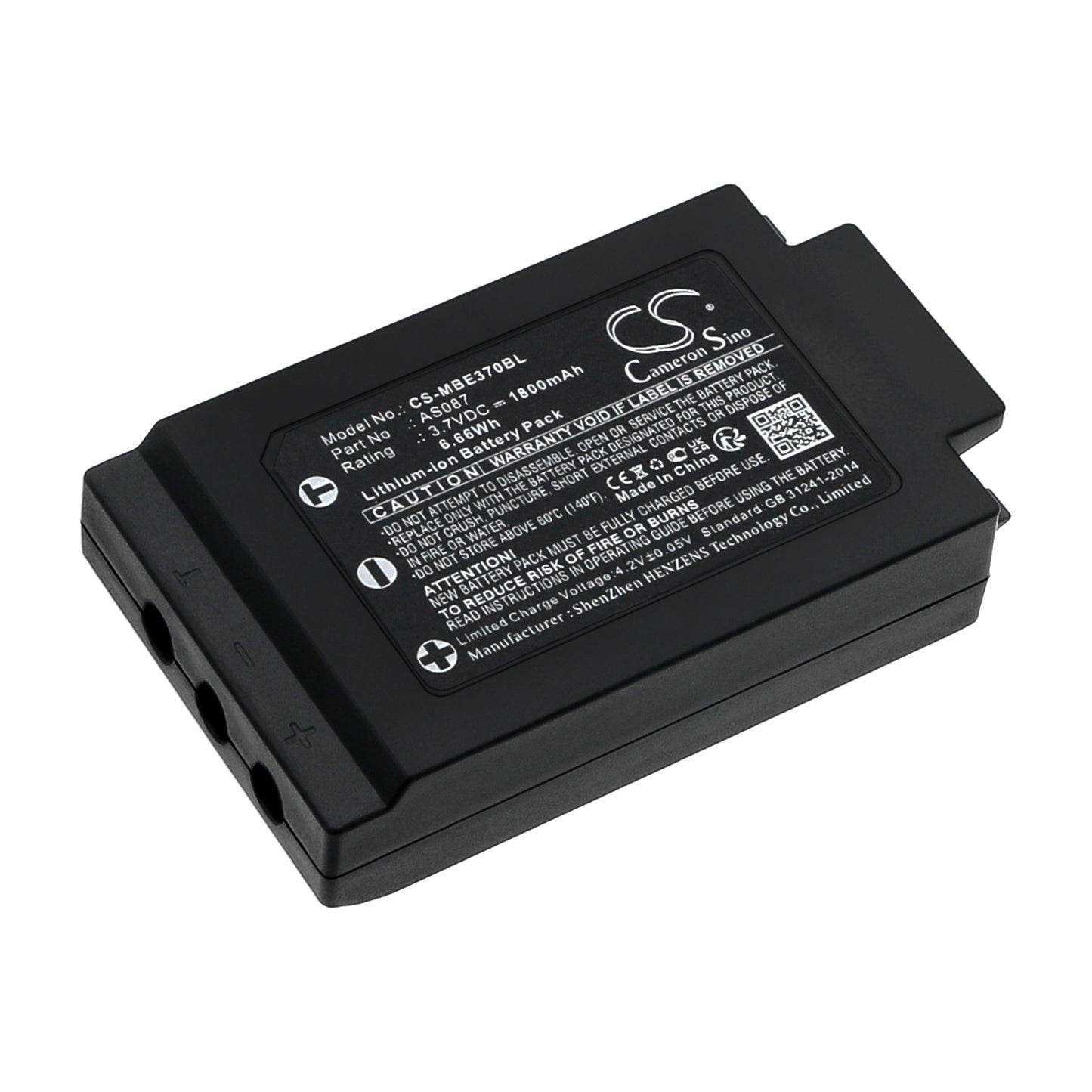 CS-MBE370BL Replacement Battery – Compatible with M880 RAY, WAVE2, WAVE2 L10 DM Transmitters, WAVE2 L10 Transmitters, WAVE2 L12 Transmitters, WAVE2 S6 DM Transmitters, WAVE2 S6 Transmitters, WAVE2 S8 Transmitters, WAVE2 W CAN wired remote contr