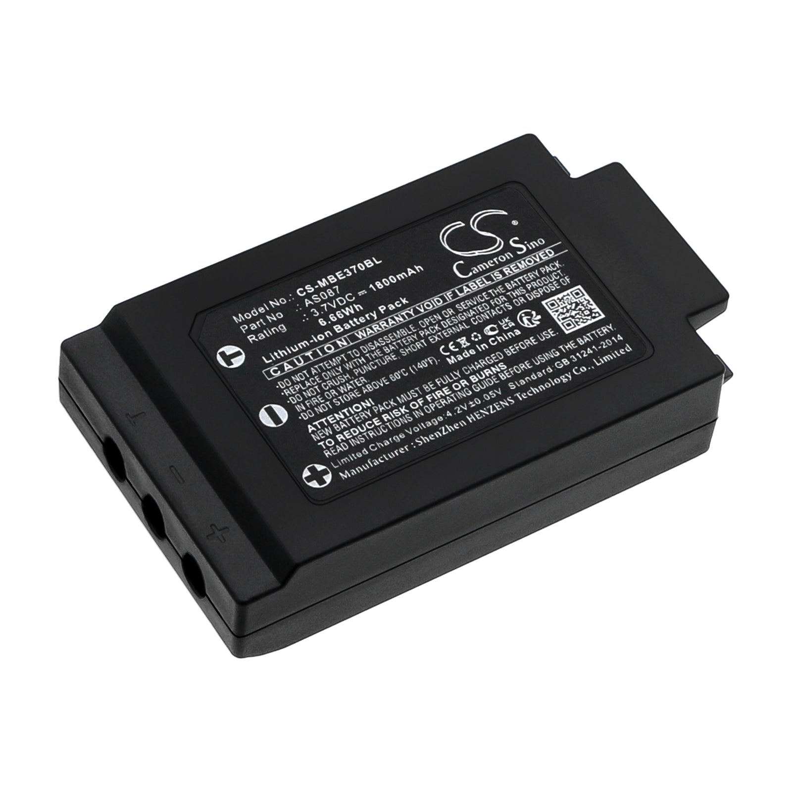CS-MBE370BL Replacement Battery – Compatible with M880 RAY, WAVE2, WAVE2 L10 DM Transmitters, WAVE2 L10 Transmitters, WAVE2 L12 Transmitters, WAVE2 S6 DM Transmitters, WAVE2 S6 Transmitters, WAVE2 S8 Transmitters, WAVE2 W CAN wired remote contr