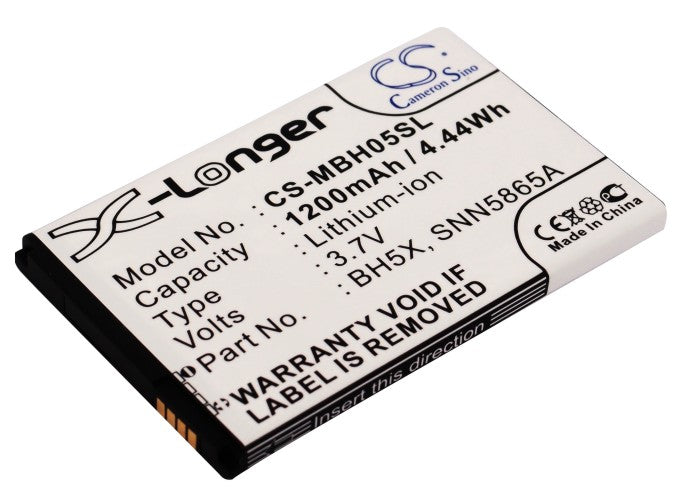 3.7V 1200mAh/4.44Wh Li-ion Mobile/SmartPhone Battery for Motorola
