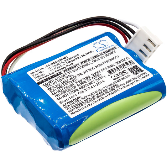 11.1V 2600mAh/28.86Wh Li-ion Medical Battery for Mindray